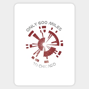 JPL/NASA Perseverance Parachute "600 miles to Chicago" Request Poster #8 Sticker